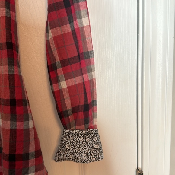 Roar Western Plaid Pearl Snap Button Shirt - Size Ladies Small - Picture 5 of 8